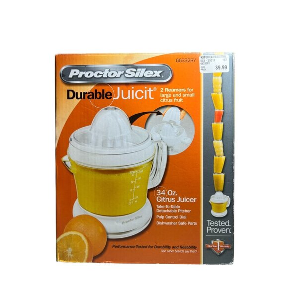 Proctor Silex Durable Juicit 34 Oz Citrus Juice Pulp Control Detachable Pitcher - Picture 2 of 3